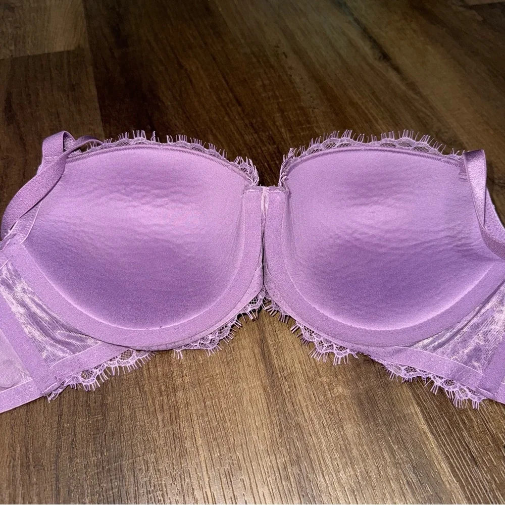 Victorias Secret Dream Angels Lightly Lined Demi Bra Lavender Lace - Picture 5 of 6
